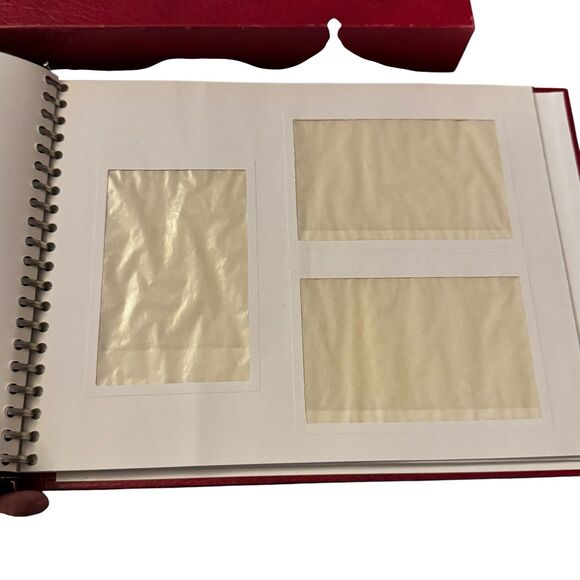 New Parker Photo Album Heat Seal Pages Unused Great Shape And Box Red - Picture 7 of 12